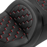 Gel Seat C.C. RIDER Touring Seat 2 Up Seat Driver Passenger Seat For Harley CVO Road King Road Glide Electra Glide Street Glide, 2009-2023